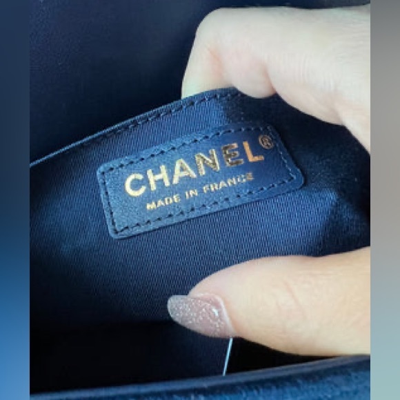 Chanel Small Velvet Le Boy Bag Blue - Picture 10 of 14